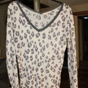 Rebecca Taylor size M light weight sweater, Leopard print